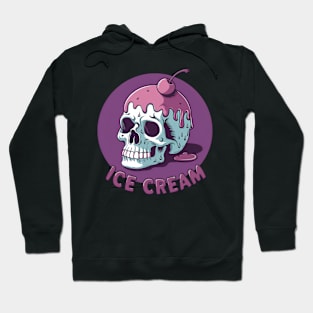 Skeleton Skull Ice Cream | T Shirt Design Hoodie